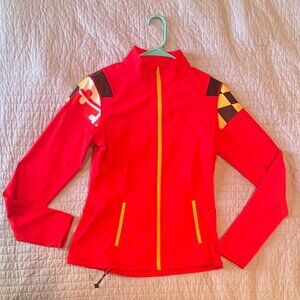 Women's Yoga/Track Jacket - Maryland Flag Pattern